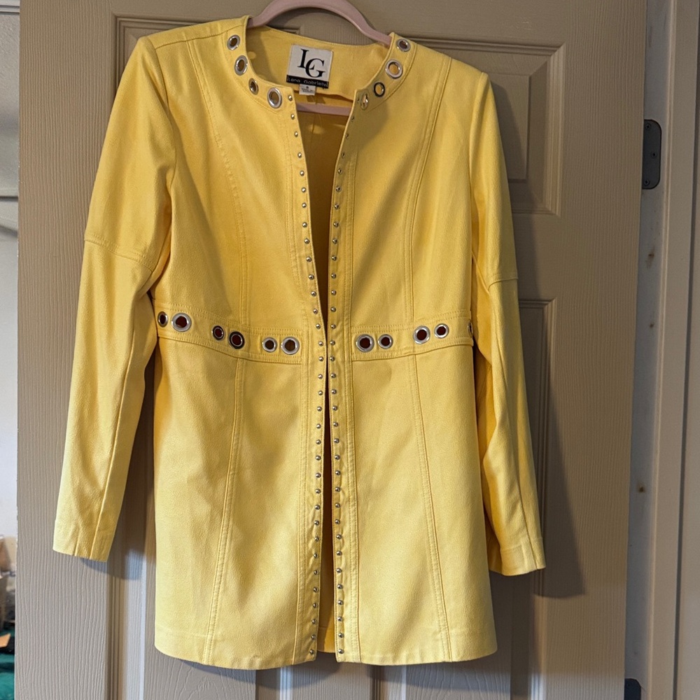 LG Women's Studded Yellow Blazer